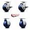 Service Caster Tool Box Caster Wheel Set 4'' Solid Polyurethane Swivel Casters, 4PK TOOL-SCC-20S420-SPUB-TLB-2-R-2 - alternate 4